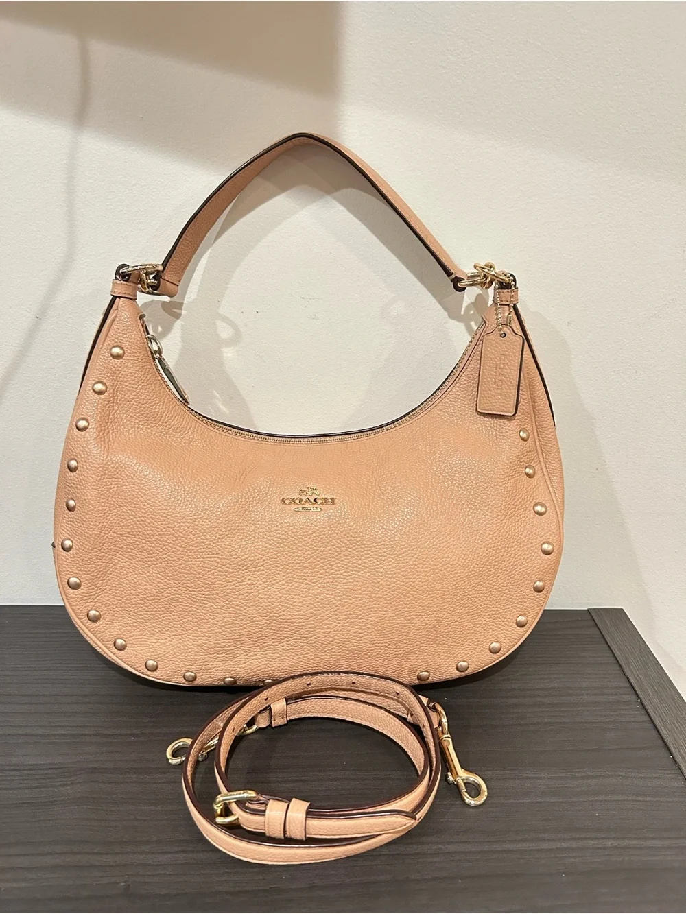 Coach East/West Harley Leather Hobo Bag Style#F22548 EUC